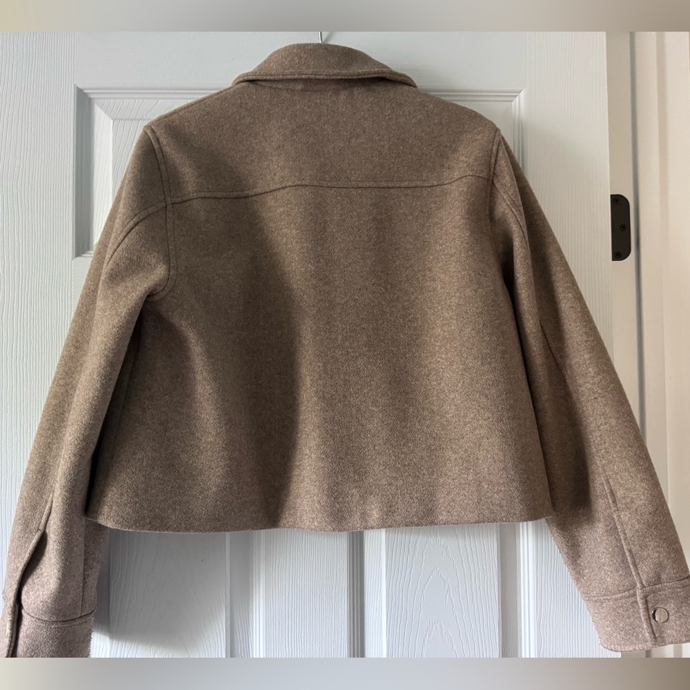 Zara Women’s Small Cropped Camel Jacket - Picture 8 of 9